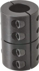 Climax Metal Products - 7/8" Inside x 1-5/8" Outside Diam, Two Piece Rigid Coupling without Keyway - 2-1/2" Long - Industrial Tool & Supply