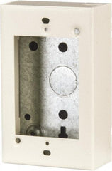 Wiremold - 1 Gang, (4) 1/2" Knockouts, Steel Rectangle Device Box - 4-5/8" Overall Height x 2-13/16" Overall Width x 1-3/8" Overall Depth - Industrial Tool & Supply