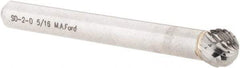 M.A. Ford - 5/16" Cut Diam, 1/4" Shank Diam, Ball Head Double Cut Burr - Carbide, Radius End, 9/32" LOC, 2-9/32" OAL - Industrial Tool & Supply