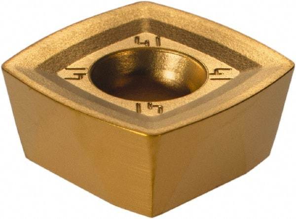 Kennametal - XDLT120508 Grade X500 Carbide Milling Insert - TiN/TiC/TiN Finish, 0.219" Thick, 1/2" Inscribed Circle, 0.031" Corner Radius - Industrial Tool & Supply
