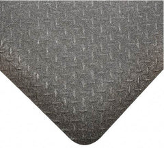 Wearwell - 75' Long x 3' Wide, Dry Environment, Anti-Fatigue Matting - Black, Vinyl with Nitrile Blend Base, Beveled on 4 Sides - Industrial Tool & Supply