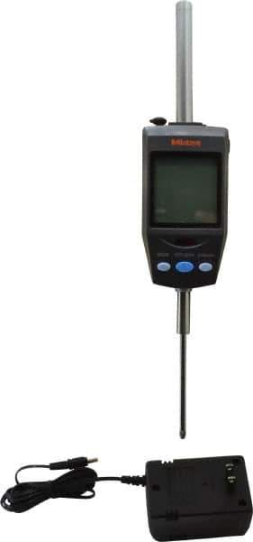Mitutoyo - 0 to 60.9mm Range, 0.00002, 0.00005, 0.0001, 0.0002 & 0.0005" Graduation, Electronic Drop Indicator - Accurate to 0.0025mm, English & Metric System, LCD Display - Industrial Tool & Supply