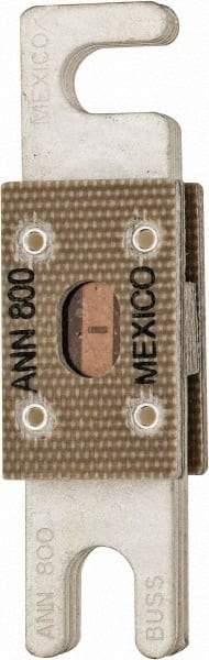 Cooper Bussmann - 800 Amp Non-Time Delay Fast-Acting Forklift & Truck Fuse - 125VAC, 80VDC, 3.18" Long x 0.75" Wide, Littelfuse CNN800, Bussman ANN-800, Ferraz Shawmut CNN800 - Industrial Tool & Supply