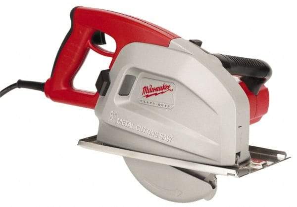 Milwaukee Tool - 13 Amps, 8" Blade Diam, 3,700 RPM, Electric Circular Saw - 120 Volts, 1.75 hp, 15' Cord Length, 5/8" Arbor Hole, Right Blade - Industrial Tool & Supply