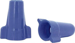 Ideal - 3, 12 to 1, 6 + 2, 8 AWG, 600 Volt, Flame Retardant, Wing Twist on Wire Connector - Blue, 221°F - Industrial Tool & Supply