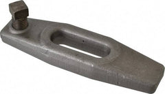 Gibraltar - 13/16" Stud, 2" Travel, 8" OAL x 2-1/8" Overall Width x 1-1/8" Overall Height, Heel Clamp - Grade ASTM A521 Class CA Forged Steel, 2-13/16" Long x 13/16" Wide Slot, Tapped - Industrial Tool & Supply