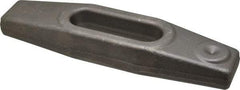 Gibraltar - 15/16" Stud, 2-3/4" Travel, 10" OAL x 2-1/2" Overall Width x 1-3/8" Overall Height, Heel Clamp - Grade ASTM A521 Class CA Forged Steel, 3-11/16" Long x 15/16" Wide Slot - Industrial Tool & Supply
