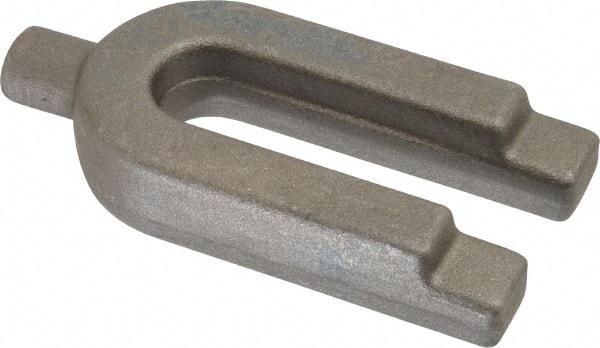 Gibraltar - 1-3/4" Wide x 3/4" High, Forged Steel, U Shaped Strap Clamp - 11/16" Stud, 3-1/2" Travel, 4" OAL, 3-1/2" Slot Length, 11/16" Slot Width - Industrial Tool & Supply