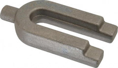 Gibraltar - 1-3/4" Wide x 3/4" High, Forged Steel, U Shaped Strap Clamp - 11/16" Stud, 3-1/2" Travel, 4" OAL, 3-1/2" Slot Length, 11/16" Slot Width - Industrial Tool & Supply