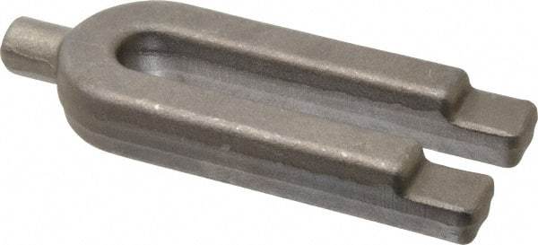Gibraltar - 2" Wide x 7/8" High, Forged Steel, U Shaped Strap Clamp - 11/16" Stud, 5-1/2" Travel, 6" OAL, 5-1/2" Slot Length, 11/16" Slot Width - Industrial Tool & Supply