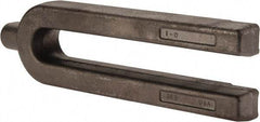 Gibraltar - 2-3/4" Wide x 1-1/4" High, Forged Steel, U Shaped Strap Clamp - 15/16" Stud, 9" Travel, 10" OAL, 9" Slot Length, 15/16" Slot Width - Industrial Tool & Supply