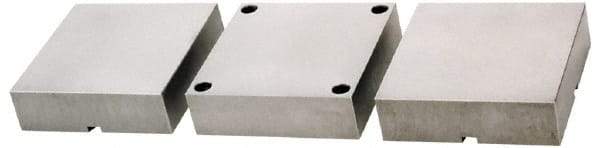 Kurt - 6" Jaw Width, 1.728" Jaw Height, Standard, Vise Jaw Set - Cast Iron, 3 Jaws, 6 HD & HDL Vise Compatibility - Industrial Tool & Supply