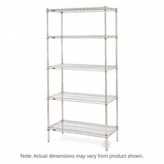 Metro - 2,000 Lb Capacity 5 Shelf Wire Shelving - Starter Unit - Industrial Tool & Supply