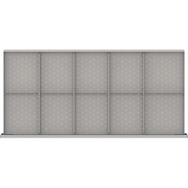 LISTA - 10-Compartment Drawer Divider Layout for 3.15" High Drawers - Industrial Tool & Supply