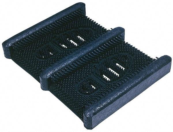 Wearwell - 15-1/4 Inch Long x 12-3/8 Inch Wide, Boot Scrape Surface, Entrance Matting - 1 Inch Thick, Outdoor, Black, Series 229 - Industrial Tool & Supply