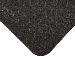 Wearwell - 5' Long x 3' Wide, Dry Environment, Anti-Fatigue Matting - Black, Vinyl with Nitrile Blend Base, Beveled on 4 Sides - Industrial Tool & Supply