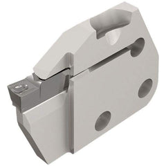 Iscar - Left Hand Cut, 4.76mm Insert Width, Cutoff & Grooving Support Blade for Indexables - 12mm Max Depth of Cut, 6mm Head Projection - Industrial Tool & Supply