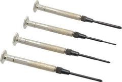 Moody Tools - 4 Piece Phillips Screwdriver Set - Bit Sizes: Philips #000 to #1 - Industrial Tool & Supply