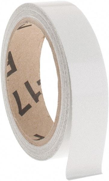 NMC - White Solid Color Vinyl Tape - 1" Wide x 30' Long x 0.002" Thick, General Traffic - Industrial Tool & Supply