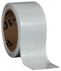NMC - White Solid Color Vinyl Tape - 2" Wide x 30' Long x 0.002" Thick, General Traffic - Industrial Tool & Supply