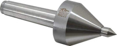 Riten - MT3 Taper Shank, 2-1/4" Head Diam 330 Lb Capacity Live Center - 5,000 Max RPM, 3-3/16" Head Length, 1/2" Point Diam, 3/4" Point Len, 330 Lb Max Workpc, 3-3/16" OAL, Pipe Nose Point - Industrial Tool & Supply
