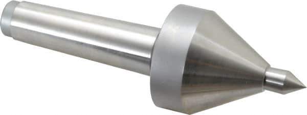 Riten - MT4 Taper Shank, 2-5/8" Head Diam 685 Lb Capacity Live Center - 4,000 Max RPM, 3-7/8" Head Length, 5/8" Point Diam, 15/16" Point Len, 685 Lb Max Workpc, 3-7/8" OAL, Pipe Nose Point - Industrial Tool & Supply