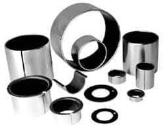 TriStar - 7/16" Inside x 17/32" Outside Diam, Steel/PTFE Sleeve Bearing - 1/2" OAL - Industrial Tool & Supply