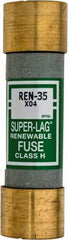Cooper Bussmann - 250 VAC, 35 Amp, Time Delay Renewable Fuse - Fuse Holder Mount, 76.2mm OAL, 10 (RMS) kA Rating, 20.6mm Diam - Industrial Tool & Supply