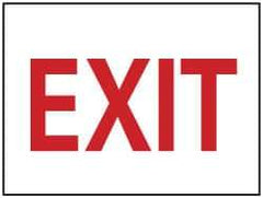 NMC - Exit, Aluminum Exit Sign - 14" Wide x 10" High - Industrial Tool & Supply