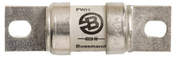 Cooper Bussmann - 500 VAC/VDC, 700 Amp, Fast-Acting Semiconductor/High Speed Fuse - Bolt-on Mount, 6-15/32" OAL, 200 (RMS Symmetrical), 50 at DC kA Rating, 2-1/2" Diam - Industrial Tool & Supply