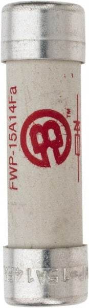 Cooper Bussmann - 690 VAC (IEC), 700 VAC (UL), 800 VDC, 15 Amp, Fast-Acting Semiconductor/High Speed Fuse - 50.8mm OAL, 200 (RMS), 50 at DC kA Rating, 9/16" Diam - Industrial Tool & Supply