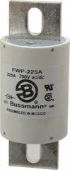 Cooper Bussmann - 700 VAC/VDC, 225 Amp, Fast-Acting Semiconductor/High Speed Fuse - Stud Mount Mount, 5-3/32" OAL, 200 (RMS), 50 at DC kA Rating, 2" Diam - Industrial Tool & Supply