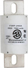 Cooper Bussmann - 700 VAC/VDC, 250 Amp, Fast-Acting Semiconductor/High Speed Fuse - Stud Mount Mount, 5-3/32" OAL, 200 (RMS), 50 at DC kA Rating, 2" Diam - Industrial Tool & Supply