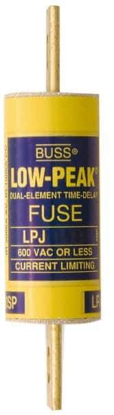 Cooper Bussmann - 300 VDC, 600 VAC, 110 Amp, Time Delay General Purpose Fuse - Bolt-on Mount, 5-3/4" OAL, 100 at DC, 300 at AC (RMS) kA Rating, 1-5/8" Diam - Industrial Tool & Supply