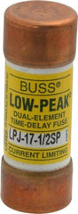 Cooper Bussmann - 300 VDC, 600 VAC, 17.5 Amp, Time Delay General Purpose Fuse - Fuse Holder Mount, 2-1/4" OAL, 100 at DC, 300 at AC (RMS) kA Rating, 13/16" Diam - Industrial Tool & Supply