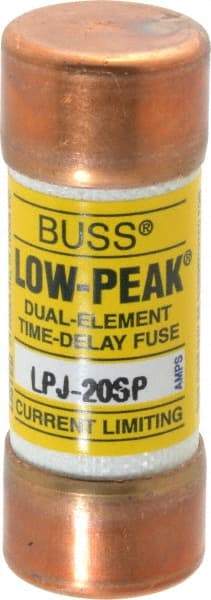 Cooper Bussmann - 300 VDC, 600 VAC, 20 Amp, Time Delay General Purpose Fuse - Fuse Holder Mount, 2-1/4" OAL, 100 at DC, 300 at AC (RMS) kA Rating, 13/16" Diam - Industrial Tool & Supply