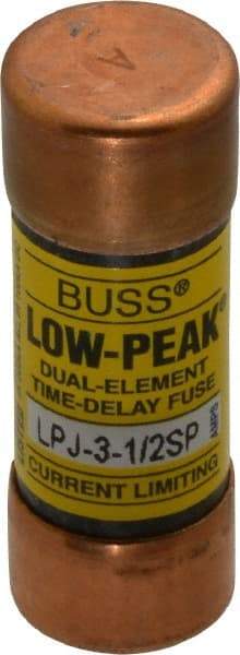 Cooper Bussmann - 300 VDC, 600 VAC, 3.5 Amp, Time Delay General Purpose Fuse - Fuse Holder Mount, 2-1/4" OAL, 100 at DC, 300 at AC (RMS) kA Rating, 13/16" Diam - Industrial Tool & Supply