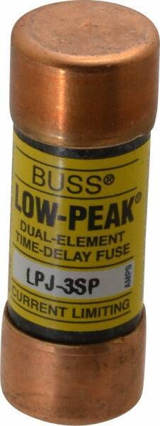 Cooper Bussmann - 300 VDC, 600 VAC, 3 Amp, Time Delay General Purpose Fuse - Fuse Holder Mount, 2-1/4" OAL, 100 at DC, 300 at AC (RMS) kA Rating, 13/16" Diam - Industrial Tool & Supply