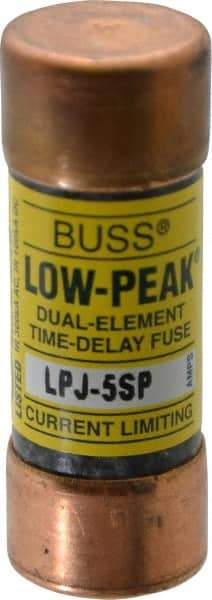 Cooper Bussmann - 300 VDC, 600 VAC, 5 Amp, Time Delay General Purpose Fuse - Fuse Holder Mount, 2-1/4" OAL, 100 at DC, 300 at AC (RMS) kA Rating, 13/16" Diam - Industrial Tool & Supply