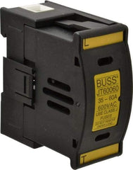 Cooper Bussmann - 1 Pole, 600 VAC/VDC, 60 Amp, DIN Rail Mount Fuse Holder - Compatible with J Class, 1.52 Inch Wide Fuse - Industrial Tool & Supply