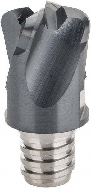 Iscar - MM EFF Grade IC903 Carbide End Milling Tip Insert - TiAlN Finish, 4 Flutes, 16mm Cutting Diam, 0.8mm Depth of Cut, 20.5mm Extension, 0.128" Cnr Rad - Industrial Tool & Supply