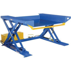 Vestil - 2,000 Lb Capacity Hydraulic Scissor Ground Lift Scissor - 1/2" to 48" Lift Height, 73" Platform Length x 44" Platform Width - Industrial Tool & Supply