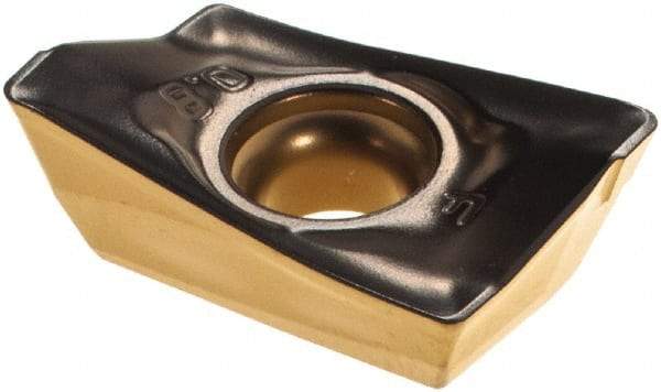 Walter - ADKT1606 F56 Grade WAK15 Carbide Milling Insert - TiCN/Al2O3/TiN Finish, 0.2421" Thick, 0.8mm Corner Radius - Industrial Tool & Supply