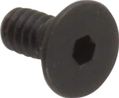 Holo-Krome - #4-40 UNC Hex Socket Drive, 82° Flat Screw - Alloy Steel, Black Oxide Finish, Fully Threaded, 1/4" OAL - Industrial Tool & Supply