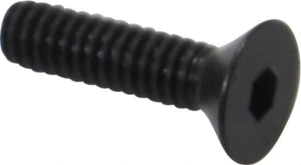Holo-Krome - #5-40 UNC Hex Socket Drive, 82° Flat Screw - Alloy Steel, Black Oxide Finish, Fully Threaded, 1/2" OAL - Industrial Tool & Supply