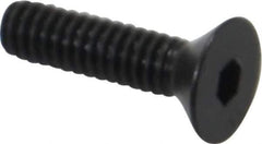 Holo-Krome - #5-40 UNC Hex Socket Drive, 82° Flat Screw - Alloy Steel, Black Oxide Finish, Fully Threaded, 1/2" OAL - Industrial Tool & Supply