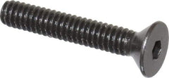 Holo-Krome - #5-40 UNC Hex Socket Drive, 82° Flat Screw - Alloy Steel, Black Oxide Finish, Fully Threaded, 3/4" OAL - Industrial Tool & Supply