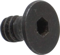 Holo-Krome - #6-32 UNC Hex Socket Drive, 82° Flat Screw - Alloy Steel, Black Oxide Finish, Fully Threaded, 1/4" OAL - Industrial Tool & Supply