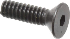 Holo-Krome - #6-32 UNC Hex Socket Drive, 82° Flat Screw - Alloy Steel, Black Oxide Finish, Fully Threaded, 1/2" OAL - Industrial Tool & Supply