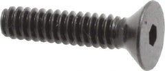 Holo-Krome - #6-32 UNC Hex Socket Drive, 82° Flat Screw - Alloy Steel, Black Oxide Finish, Fully Threaded, 5/8" OAL - Industrial Tool & Supply